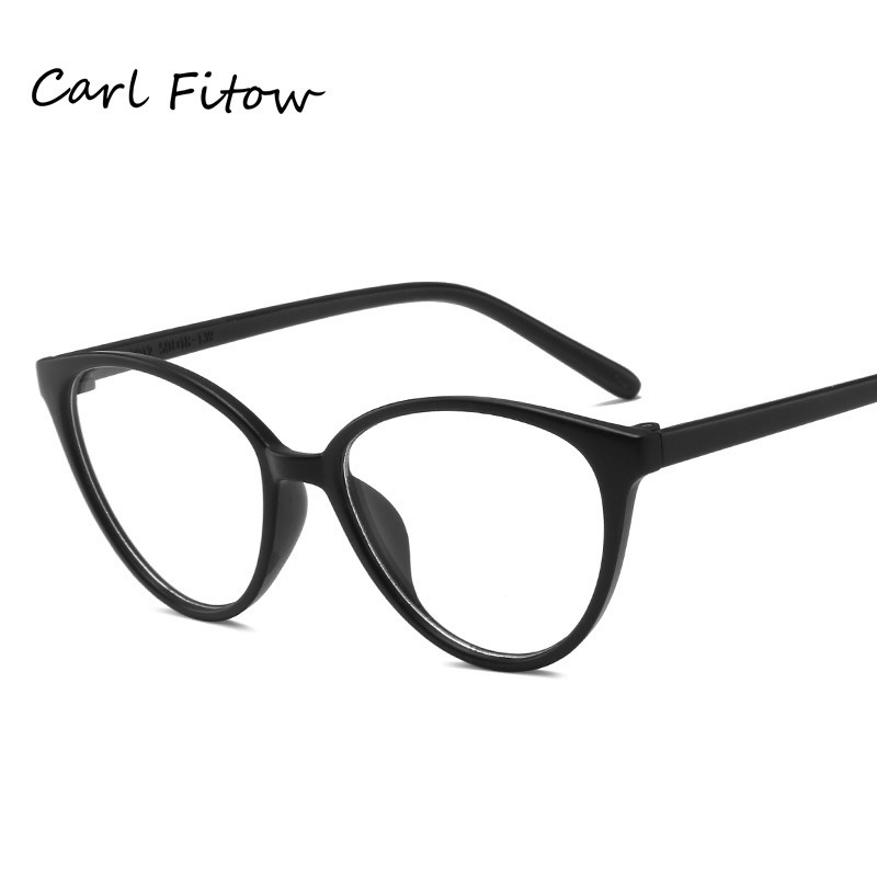 Kính Mắt Mèo Gọng Nhựa Trong Suốt Thời Trang