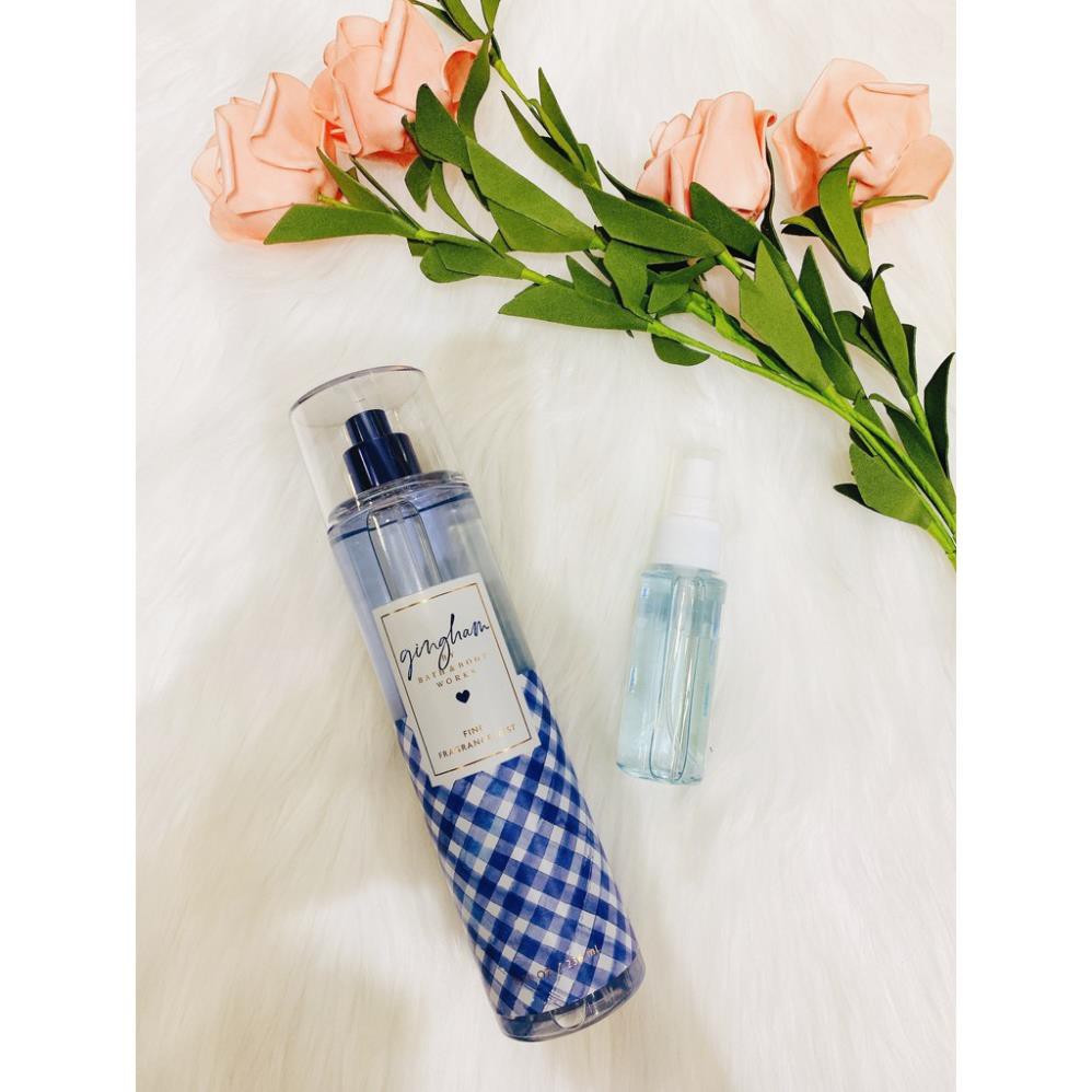 (33ML) XỊT THƠM GINGHAM BATH & BODYWORKS - 3WICK STORE