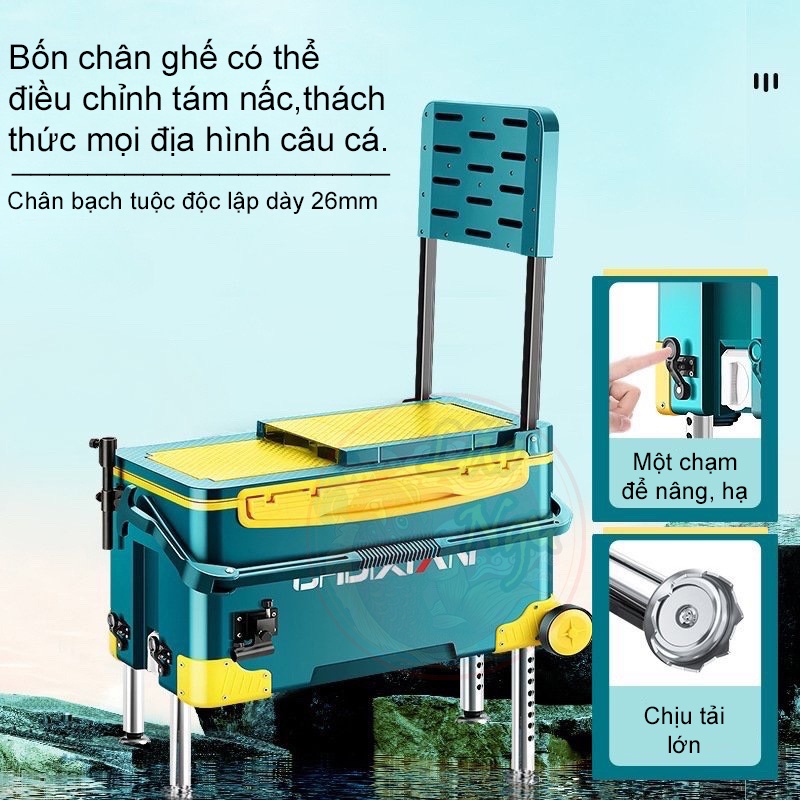 Thùng Câu Đài CHIXUAN Đa Năng Thể Tích 36 lít Cao Cấp giữ nhiệt cực tốt, thách thức mọi địa hình khi đi câu