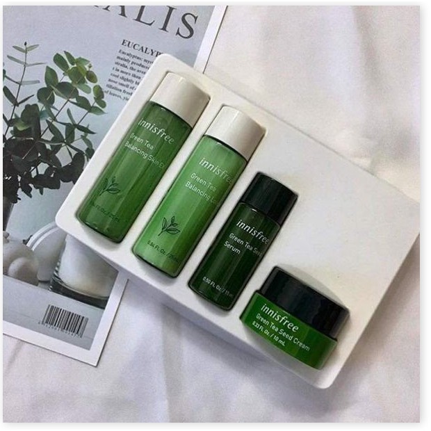 [Mã giảm giá tích lũy] Bộ Kit Dưỡng Da Dùng Thử Innisfree Green Tea Special Kit EX