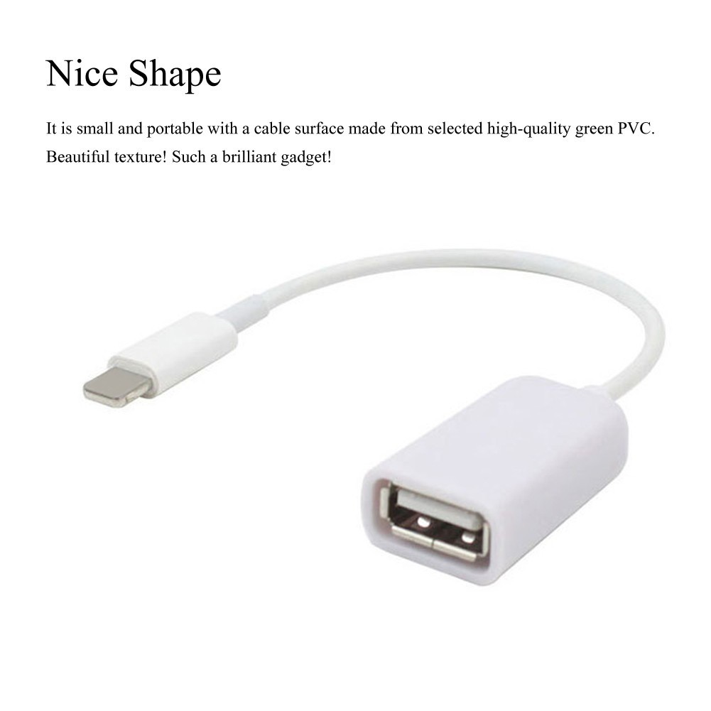CÁP CHUYỂN ĐỔI OTG, từ Lightning sang OTG, dài 20cm | BigBuy360 - bigbuy360.vn