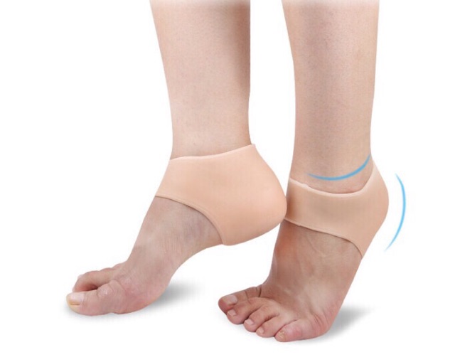 3 đôi Vớ silicon mang gót chân bảo vệ gót chân chống nứt gót chân