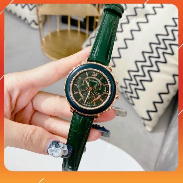 Đồng hồ SWAROVSKI nữ dây da mặt kính chống xước -Jun31watch