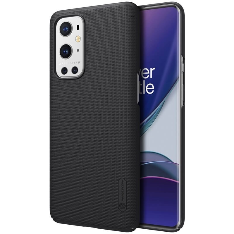 Ốp lưng Nillkin sần cho Oneplus 9 Pro nhựa cứng PC chống Vân tay tặng giá đỡ