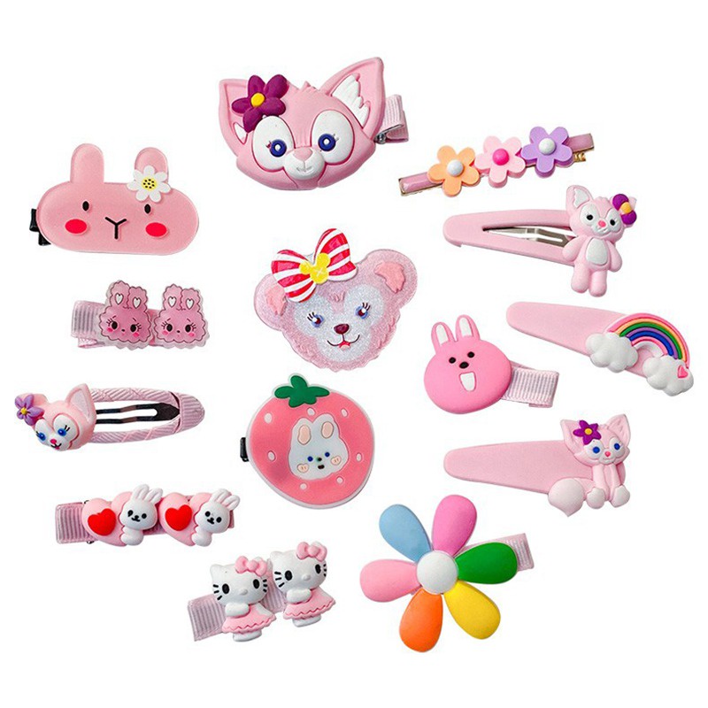 Set 14 Kẹp Tóc Dễ Thương Cho Bé Gái