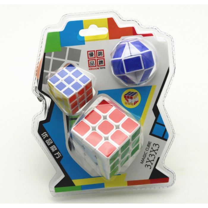 Set 2 rubik cho bé - đồ chơi sáng tạo thông minh