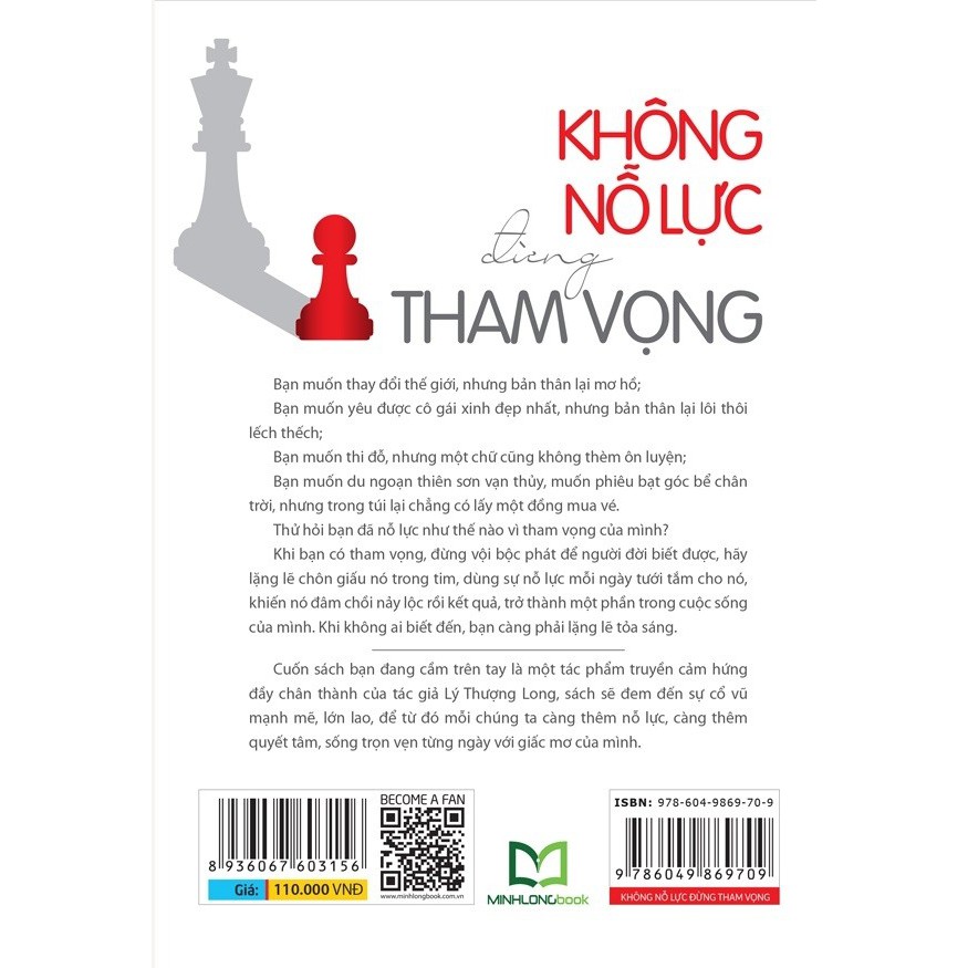 Sách: Không Nỗ Lực Đừng Tham Vọng