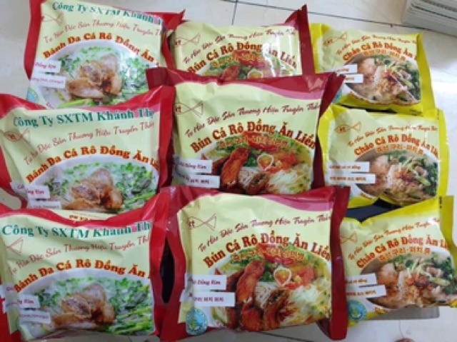 Bún,bánh đa và cháo cá rô đồng ăn liền Khánh Thọ 80-120g