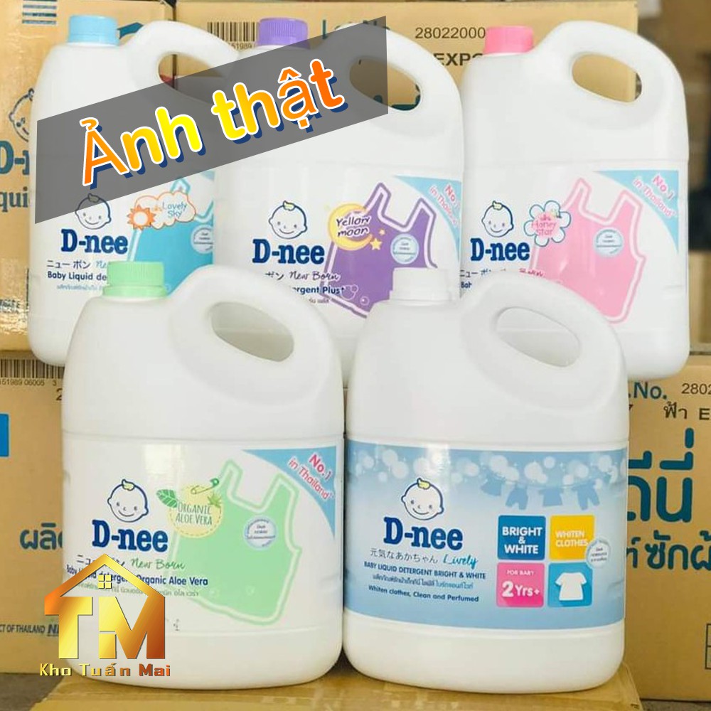 [CHÍNH HÃNG] Nước giặt Dnee 💎SALE💎 an toàn cho bé túi 3000ml Thai Lan chính hãng tem công ty Đại Thịnh