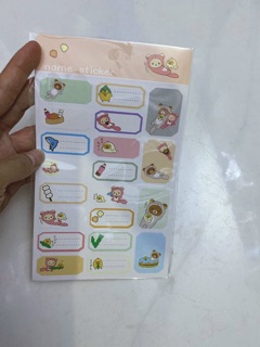 Nhãn dán họ tên - name sticker