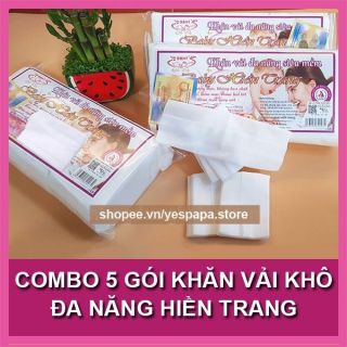 Combo 5 gói khăn khô đa năng