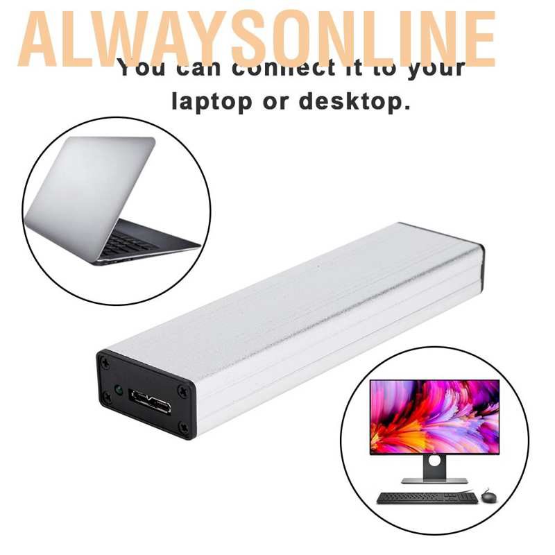 Alwaysonline USB3.0 to SSD Hard Disk Cartridge Drive Case Box for 2010 2011 Macbook  A136 ESY