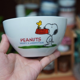 Chén Trắng Sứ Snoppy - Gốm Sứ Nhật Bản