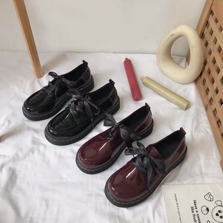 Giày nữ da bóng Korea Ulzzang
