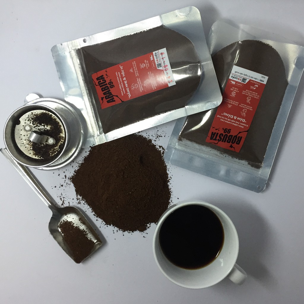 Combo 100gr Arabica & 100gr Robusta Nguyên Chất - Lakcafe Với Bí Quyết Nông Dân Dak Nông - Làm Quen Hương Vị | BigBuy360 - bigbuy360.vn