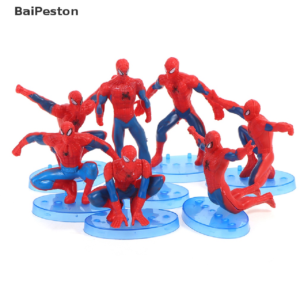 Set 7 Mô Hình Nhân Vật Người Nhện Cho Bé ♨Hot