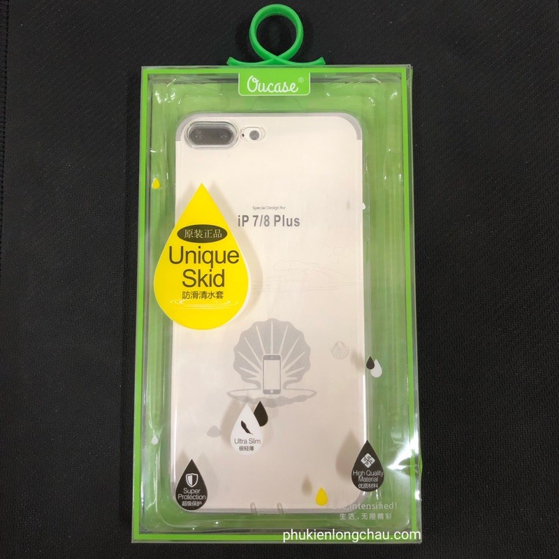 Ốp Lưng iP 7 Plus/8 Plus Dẻo Siêu Trong Suốt Mỏng Chống Trơn Trượt Chính Hãng VU Cao Cấp