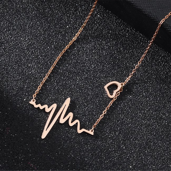 Dây chuyền titan nhịp tim không gỉ WN200204