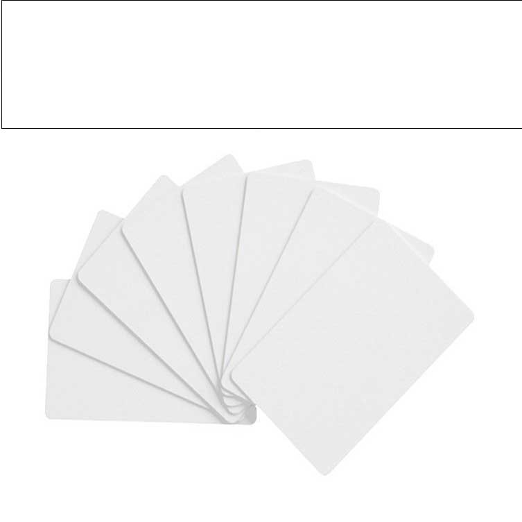 COMBO THẺ NHỰA PVC ĐÃ CÓ SẴN CHIP NFC TAG 215