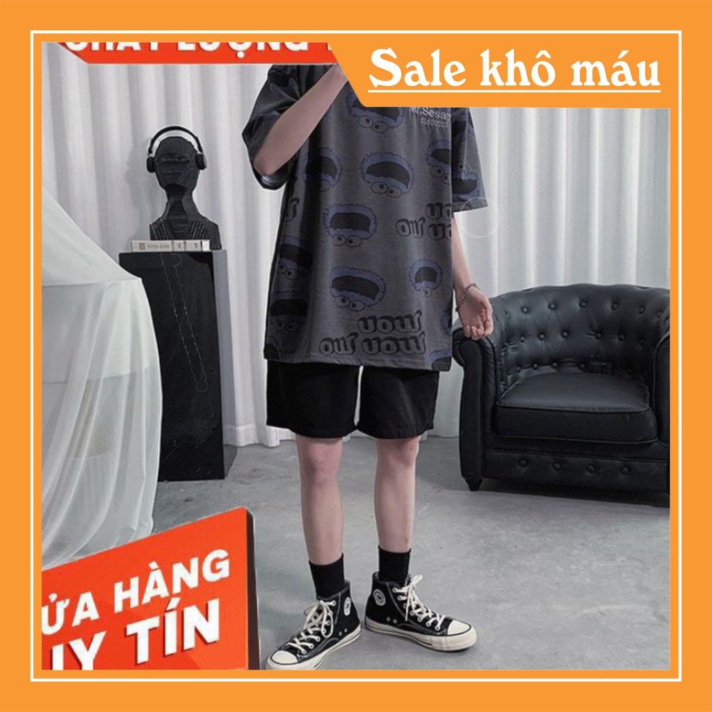 Áo thun tay lỡ unisex form rộng Mon Mon phong cách ulzzang siêu hot | BigBuy360 - bigbuy360.vn