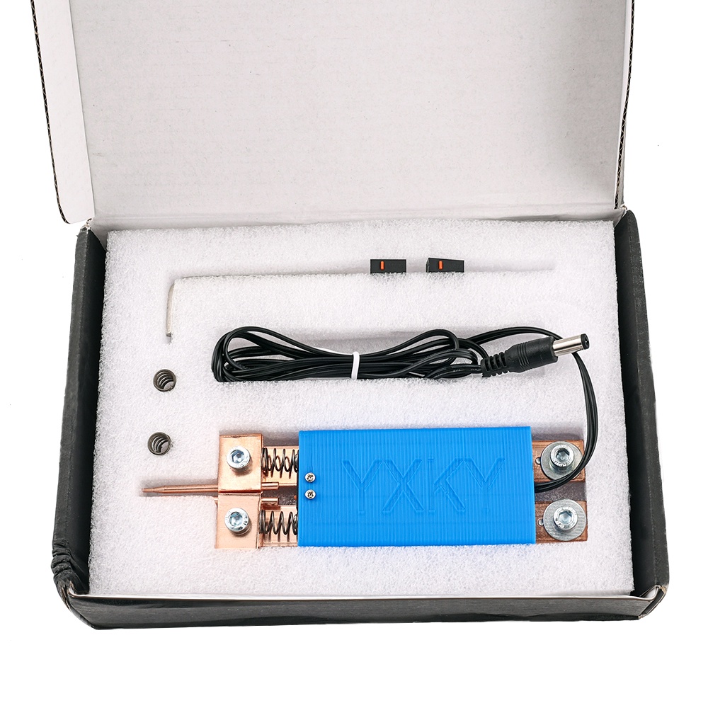 EKEZ Bút Hàn Điểm Tích Hợp Cho Thợ Hàn Cầm Tay Với Bộ Kích Hoạt Tự Động Cho Pin 18650 Màu Đen Và Màu Trắng Mối hàn điểm nhỏ Có video hướng dẫn