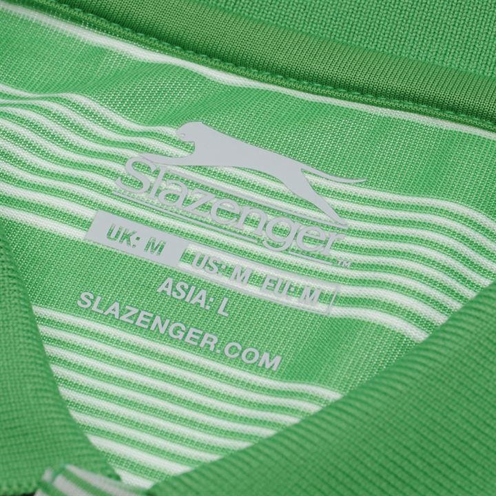 Áo thun nam Slazenger Stripe Polo (màu Green) - Hàng size châu Âu