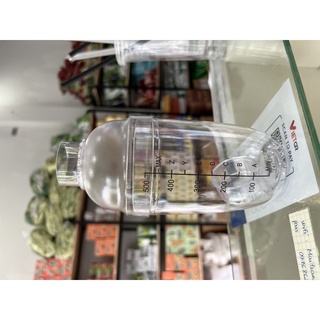 Bình lắc shaker nhựa vạch đen