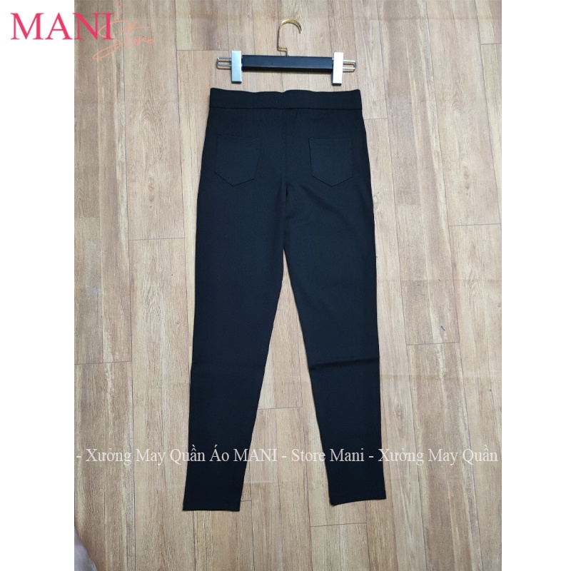 Quần legging nữ cạp cao chất Umi hàn dày dặn co dãn 4 chiều dáng tregging dài 1 khuy có túi ôm gen bụng tập gym thể thao | BigBuy360 - bigbuy360.vn