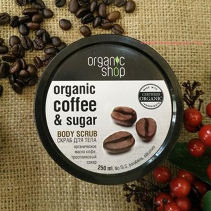 Tẩy Da Chết Toàn Thân Organic Coffee & Sugar Body Scrub 250ml