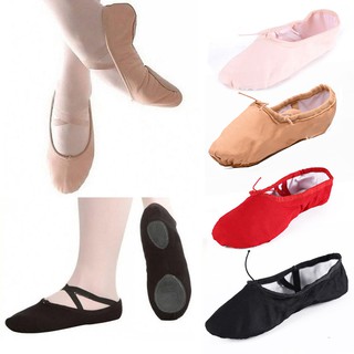CS Giày múa ballet bằng vải canvas cho trẻ em và người lớn