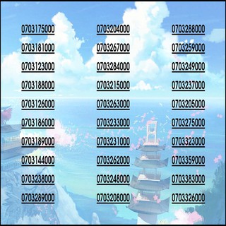 Sim tam hoa 000 Mobifone VIP