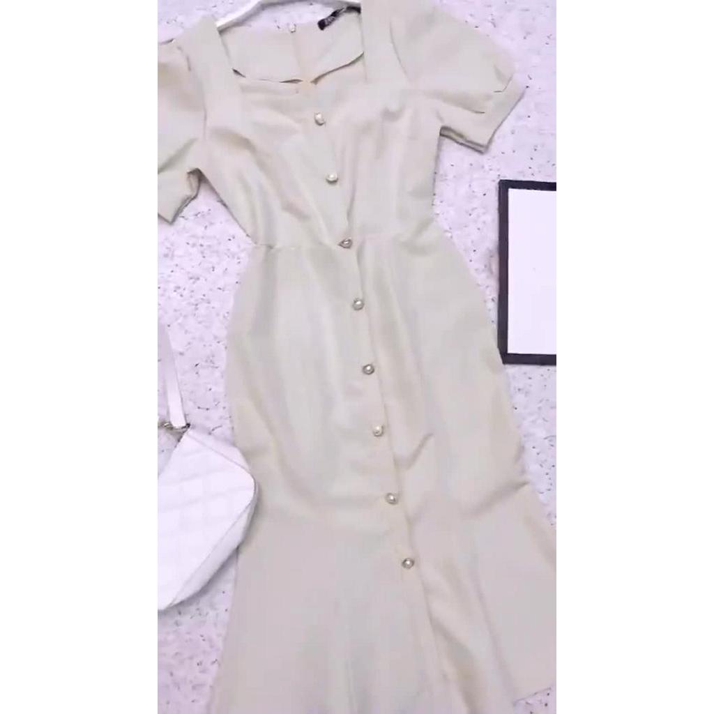 ⚡️BÁN SỈ⚡️Đầm đuôi cá tay bồng đính cúc | BigBuy360 - bigbuy360.vn