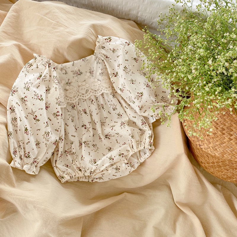 Jumpsuit DàI Tay Ren Hoa Cho Bé GáI