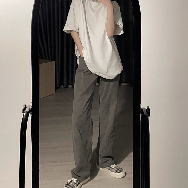 Áo thun basic cotton co giãn 4 chiều hàng trung loại 1