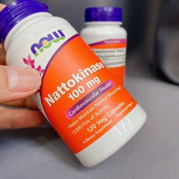 ( Tóp 1 của Mỹ) Viên uống chống đột quỵ, Tai biến Now Nattokinase 100mg 60 viên