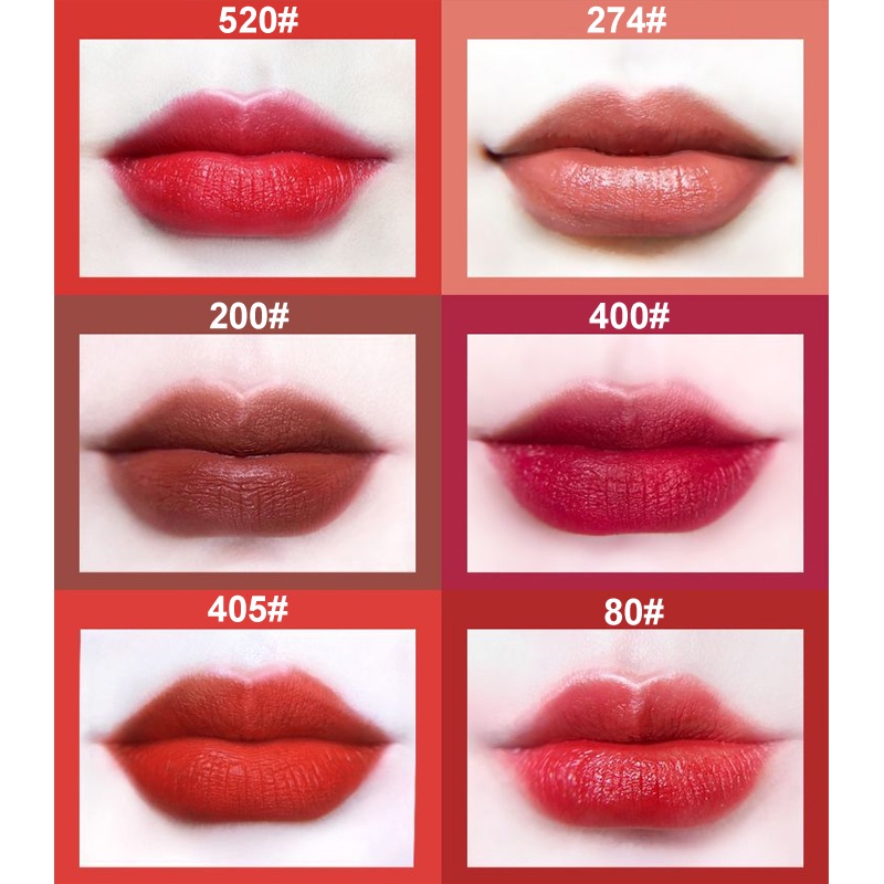 Son Lì NOVO5272 Với 6 Màu Tinh Tế Giúp Trang Điểm Dễ Dàng Và Lên Màu Tự Nhiên