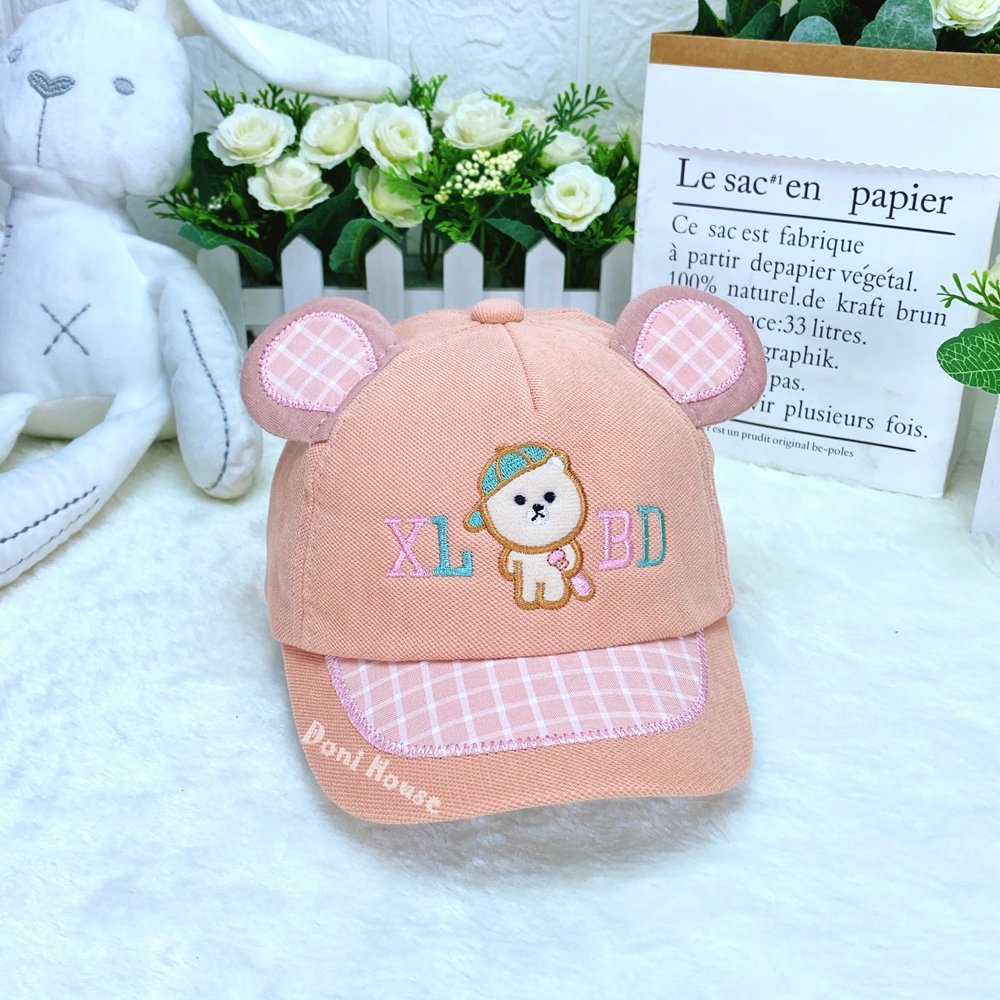 [Bé 6 Tháng - 1 Tuổi] Nón Kết Mũ Mềm Cho Bé Trai Và Bé Gái Từ 6 Tháng Đến 1 Tuổi Vòng Đầu 46cm Hình Chú Gấu NK291