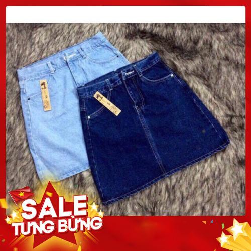 DEAL SỐC - Chân váy bò cho các nàng. hàng shop chất vải đẹp . chân váy jean.chan váy không nắp -Hàng nhập khẩu
