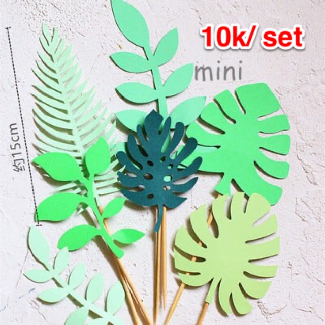 Bộ que cắm 7 lá cây