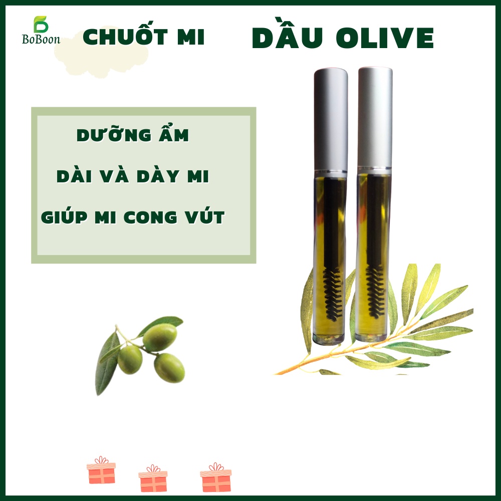 Mascara dầu olive Boboon  dưỡng mi, lông mày giúp mọc dày, dài hơn 100% nguyên chất