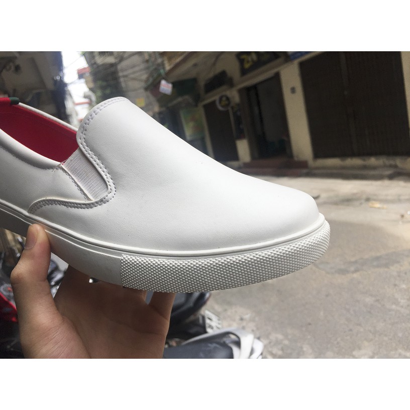 Giày Slip On Nam Aroti Đế Khâu Chắc Chắn Phong Cách Đơn Giản Màu Trắng - M498-TRANG +L-TRANG | BigBuy360 - bigbuy360.vn