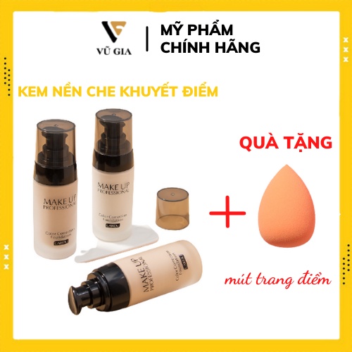 Kem Nền, Kem Nền Dạng Lỏng LAIKOU Kiểm Soát Dầu Làm Trắng Che Khuyết Điểm Chống Thấm Nước 40g