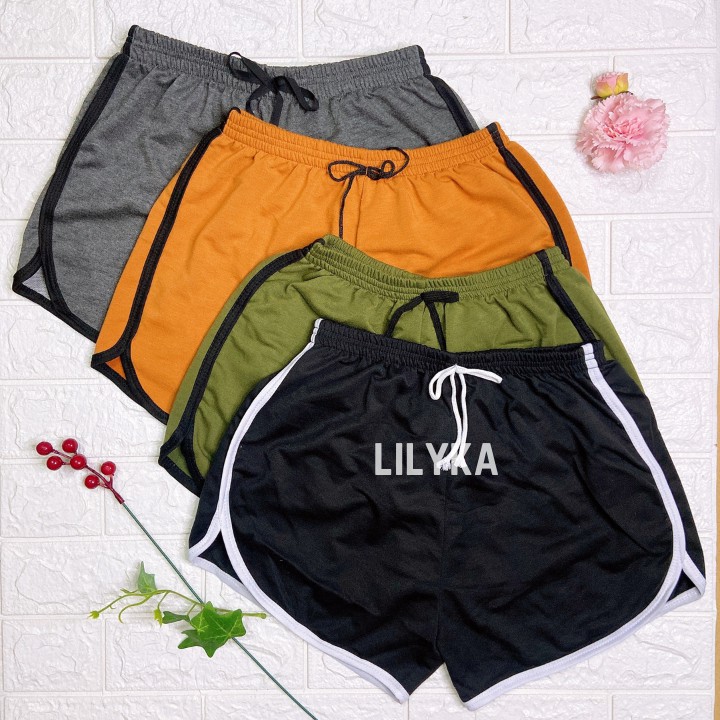 Quần đùi thể thao nữ lưng thun short ngắn ống rộng mặc nhà tập gym lilyka QS07 | BigBuy360 - bigbuy360.vn