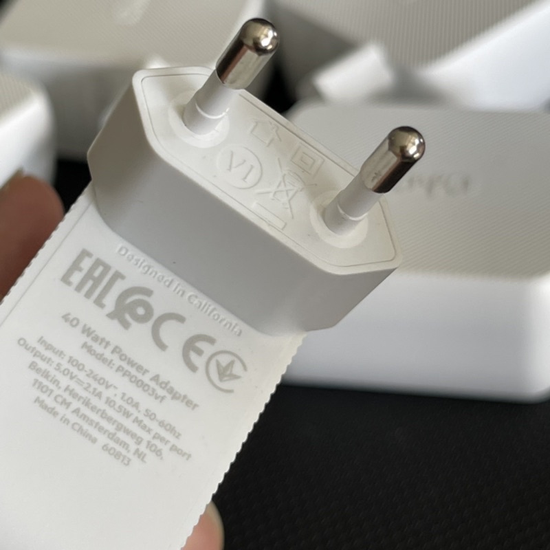 Củ Sạc Belkin Playa USB A 40W  NO BOX Belkin Playa Charger EU PP0003VFC2-PBB