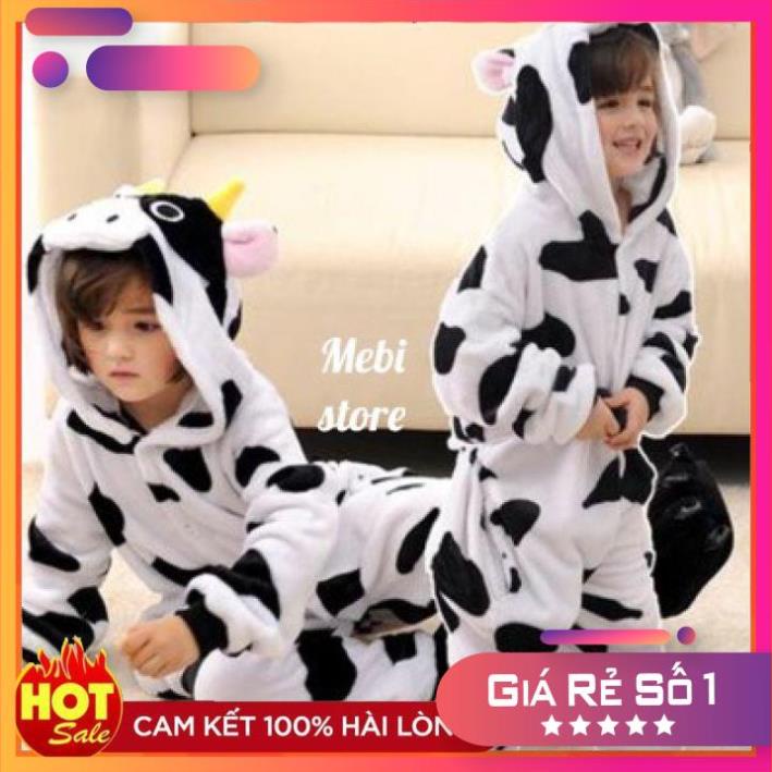 Bộ Đồ Thú Bò Sữa Bộ đồ hình thú Bò Sữa Trẻ Em Cao Cấp, Siêu Đáng Yêu Cho bé