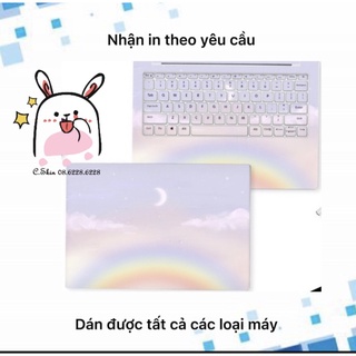 [Decor Laptop Đỉnh] Skin - Decal Laptop Siêu Đẹp Mẫu Cầu vồng 01- Dán Khớp mọi loại máy - Có In hình theo yêu cầu