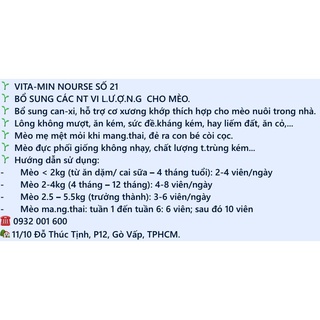 Nourse Số 21 - Bổ Sung Vi Lượng & Sắt