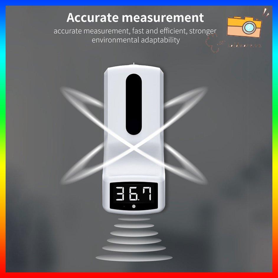 [SOE]  K9 Automatic Sensor Free Hand Soap Dispenser Infrared Thermometer Integrated Hotel Bathroom Hand Sanitizer Machine