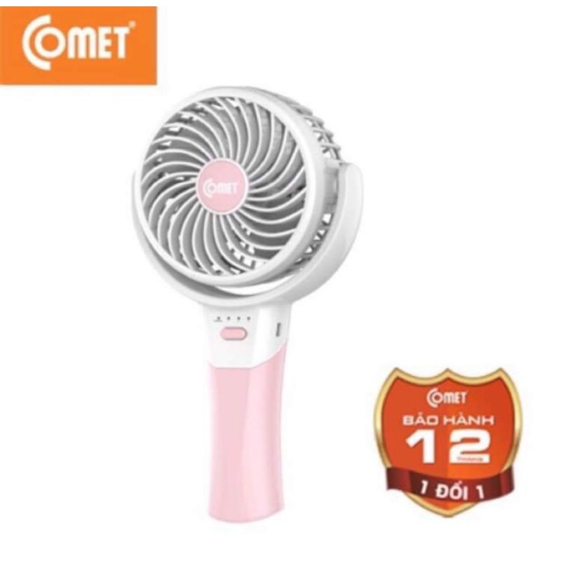 Quạt sạc comet cầm tay, đa năng 3 cấp độ( kèm dây sạc)