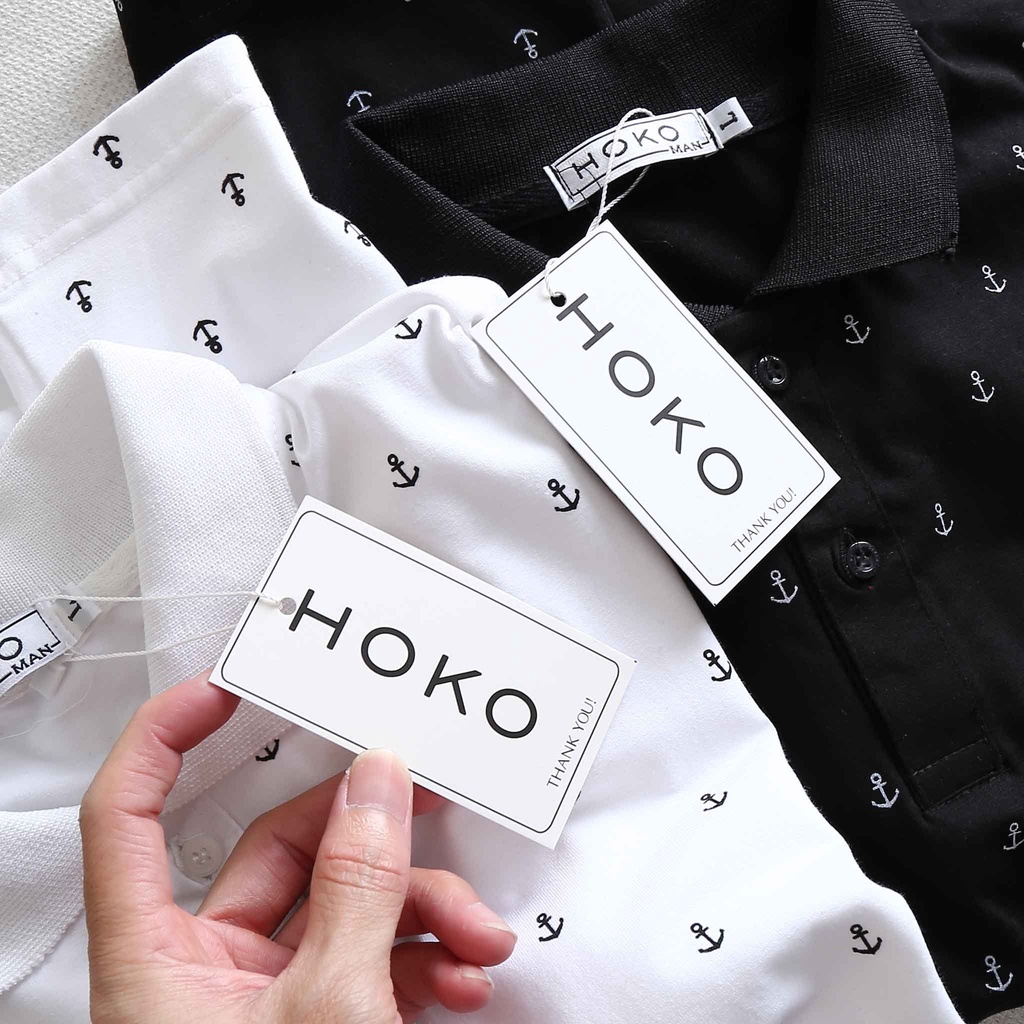 Áo phông Nam ĐỦ SIZE [XẢ KHO] 💓MEN-BOUTIQUE💓 Áo Polo Gucci họa tiết mỏ neo M-XXL -Thấm Hút Mồ Hôi Co Dãn